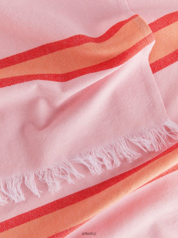 unisex ARKET bavlněná plážová deka domácí potřeby růžová/žlutá J8R2D633