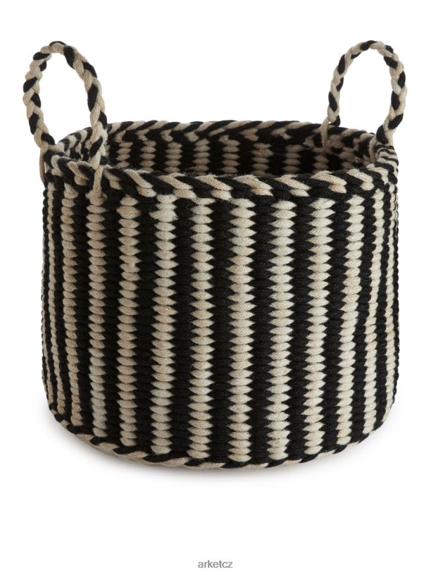 unisex ARKET úložný koš 41 cm domácí potřeby béžová/černá J8R2D1355