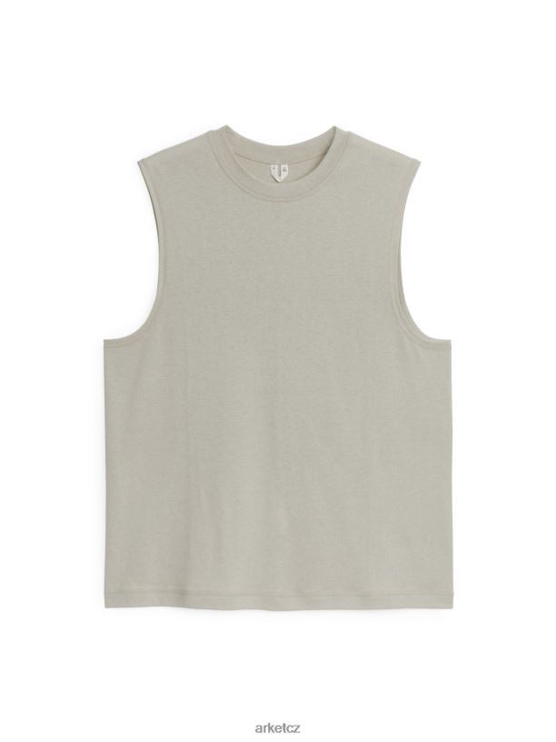 muži ARKET aktivní síťované tílko oblečení béžový J8R2D1217