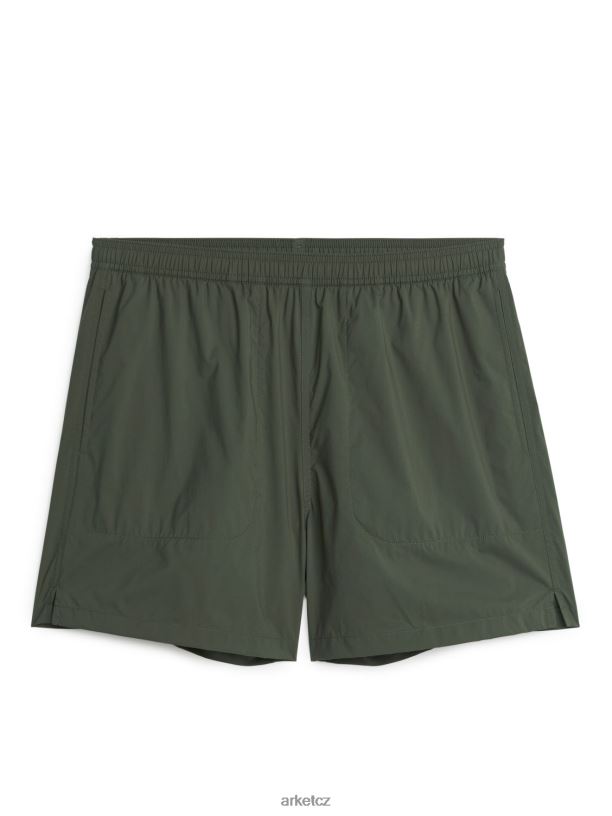 muži ARKET aktivní strečové šortky oblečení tmavozelený J8R2D1213
