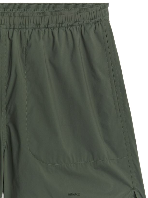 muži ARKET aktivní strečové šortky oblečení tmavozelený J8R2D1213