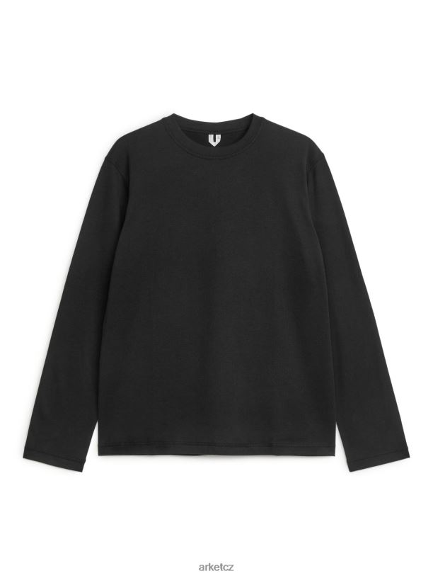 muži ARKET aktivní top s dlouhým rukávem oblečení Černá J8R2D1204