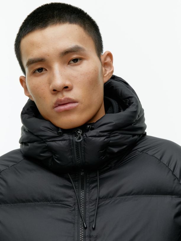 muži ARKET sportovní péřová bunda oblečení Černá J8R2D1170
