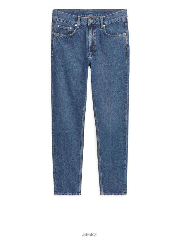 muži ARKET bříza slim strečové džíny oblečení středně modrá J8R2D1106