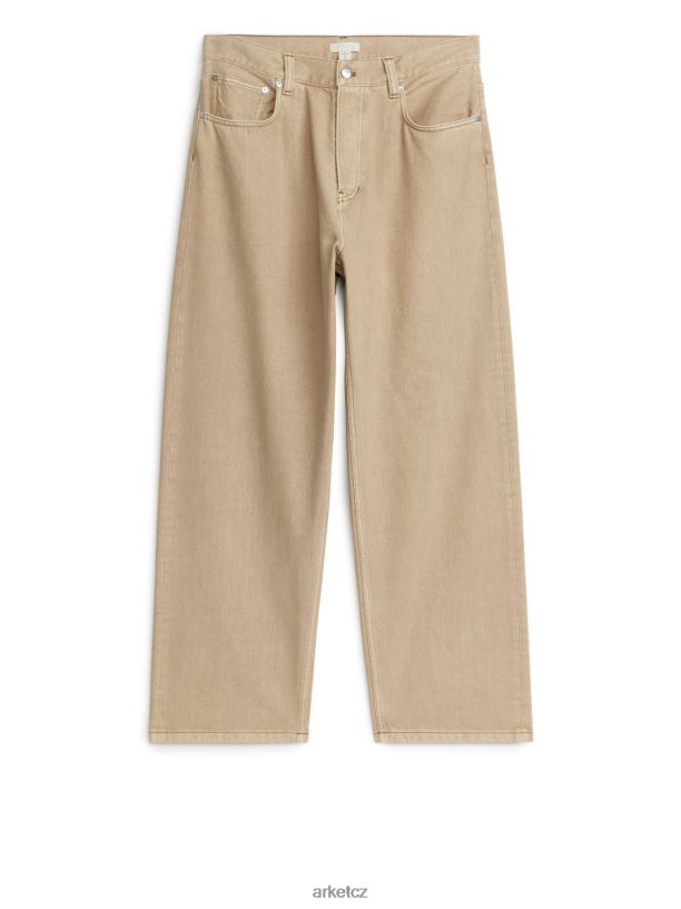 muži ARKET mlžné široké džíny oblečení béžový J8R2D1110