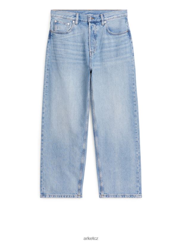 muži ARKET mlžné široké džíny oblečení světle modrá J8R2D1093