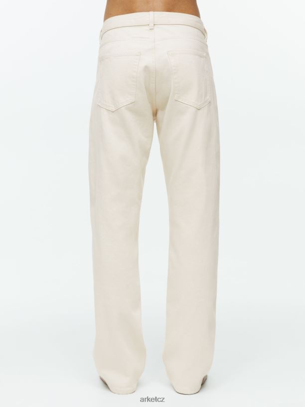 muži ARKET oceán volné rovné džíny oblečení ecru J8R2D1095