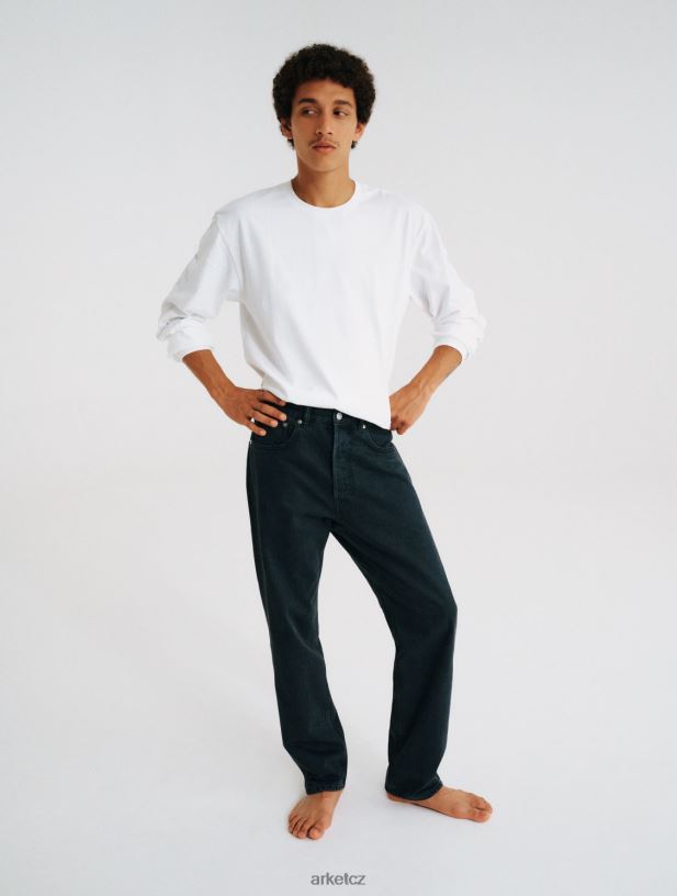 muži ARKET volné džíny oblečení Černá J8R2D1094