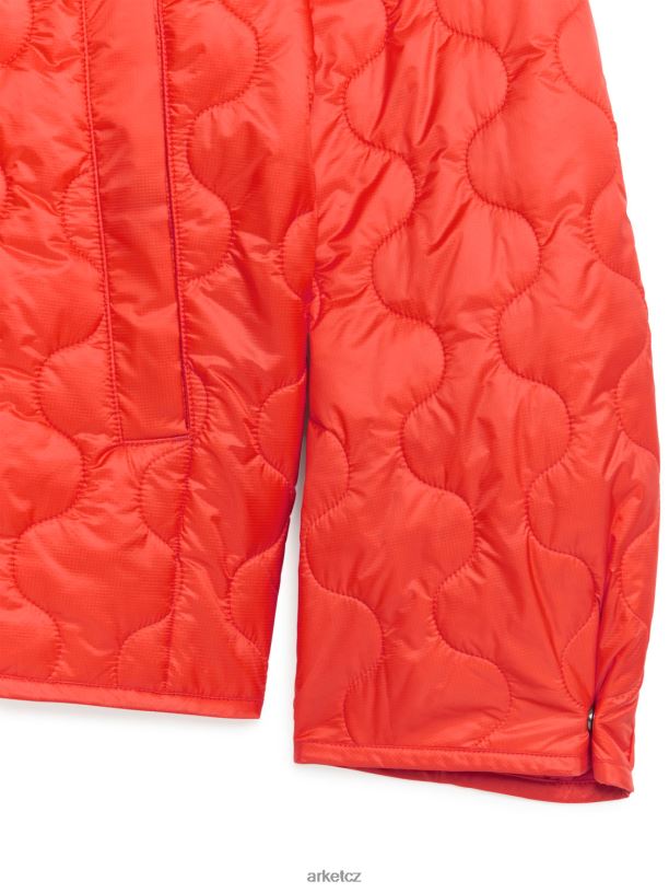 muži ARKET and MR PORTER prošívaná prošívaná bunda oblečení oranžový J8R2D1164