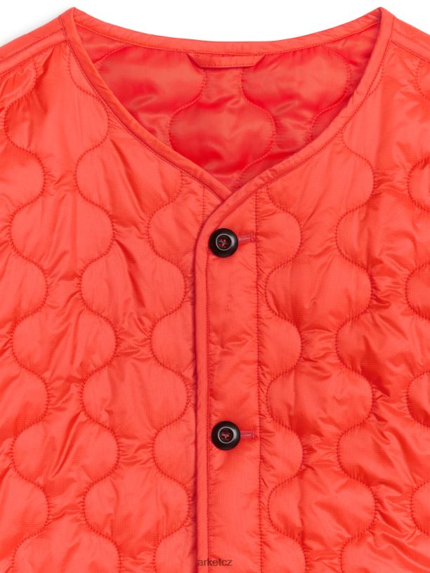 muži ARKET and MR PORTER prošívaná prošívaná bunda oblečení oranžový J8R2D1164