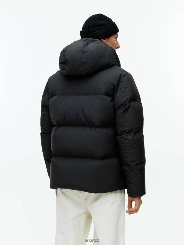 muži ARKET péřová bunda oblečení Černá J8R2D1172