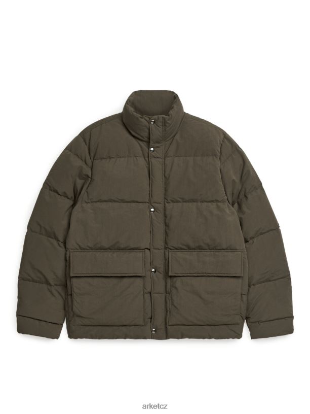 muži ARKET polstrovaná bunda oblečení khaki J8R2D1169