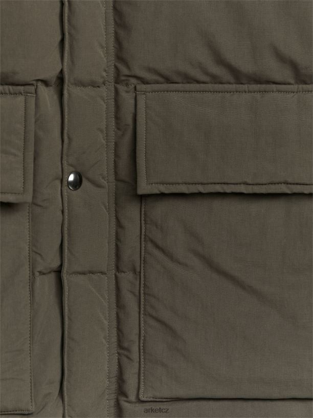 muži ARKET polstrovaná bunda oblečení khaki J8R2D1169