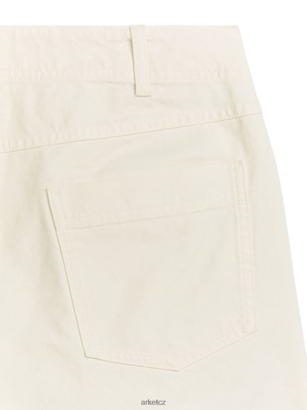 muži ARKET bavlněné kalhoty oblečení špinavě bílá J8R2D1062