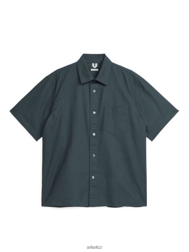 muži ARKET lehká oxfordská košile oblečení tmavošedý J8R2D956