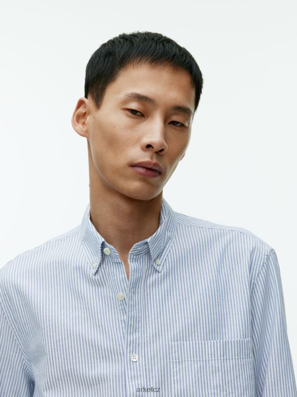 muži ARKET oxfordská košile oblečení modrá/pruhovaná J8R2D973