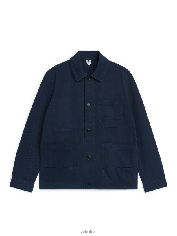 muži ARKET přebarvená keprová košile oblečení tmavě modrá J8R2D965