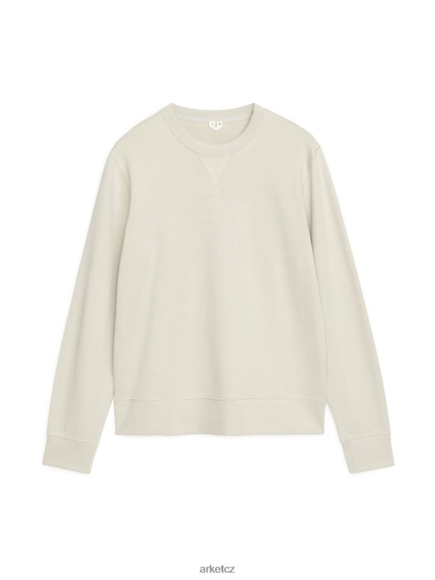 muži ARKET francouzská froté mikina oblečení béžový J8R2D916