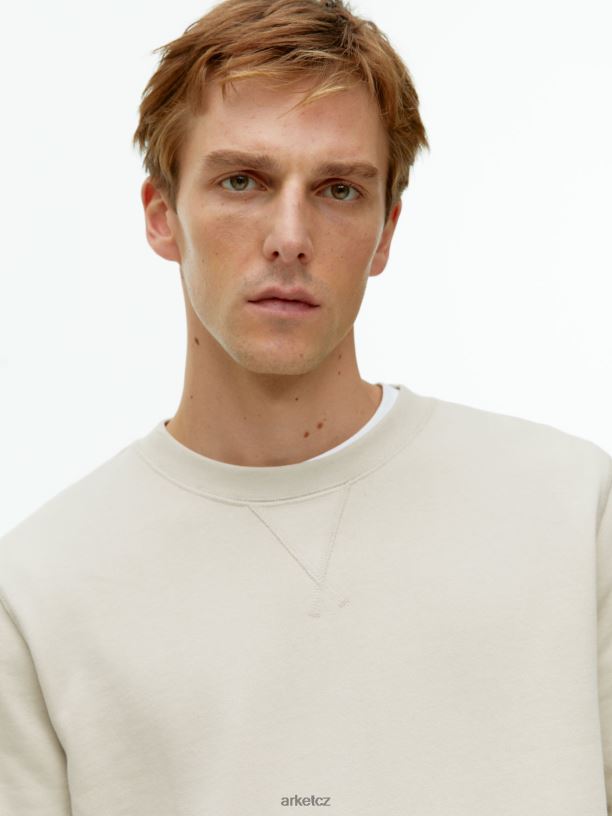 muži ARKET francouzská froté mikina oblečení béžový J8R2D916