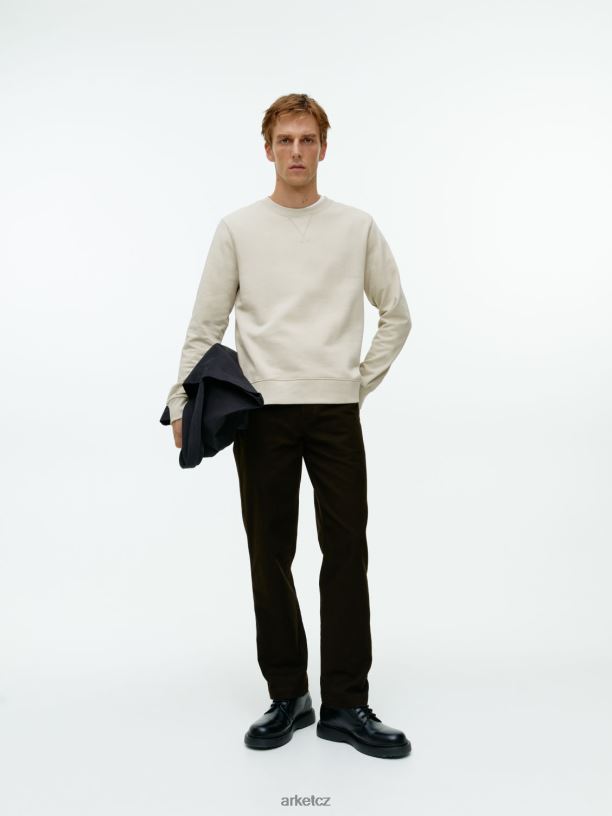 muži ARKET francouzská froté mikina oblečení béžový J8R2D916