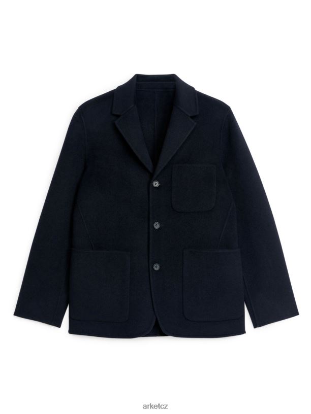 muži ARKET oboustranný vlněný blejzr oblečení tmavě modrá J8R2D1149