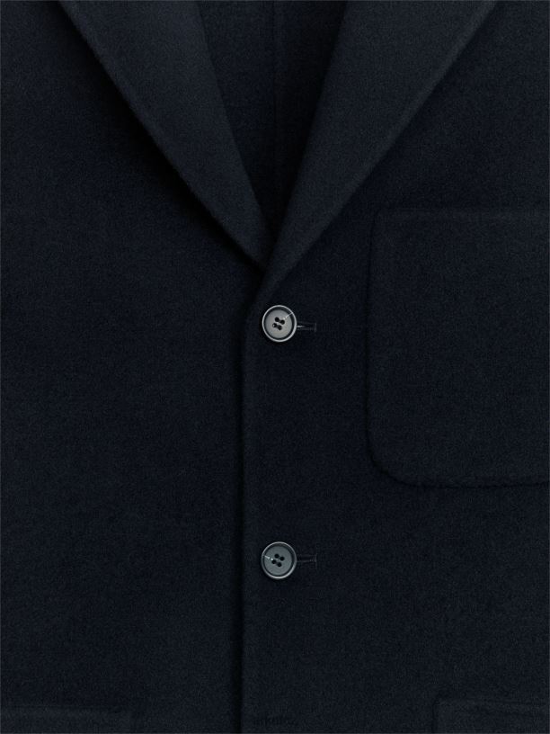 muži ARKET oboustranný vlněný blejzr oblečení tmavě modrá J8R2D1149