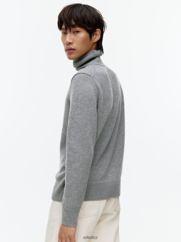 muži ARKET merino svetr s rolákem oblečení Šedá J8R2D1194
