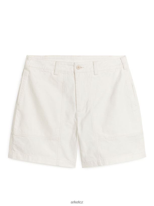 muži ARKET bavlněné užitkové šortky oblečení bílý J8R2D1113
