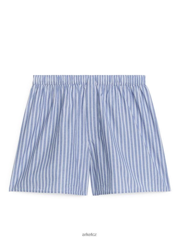 muži ARKET tkané bavlněné boxerky, sada 2 ks oblečení modré pruhované J8R2D1228