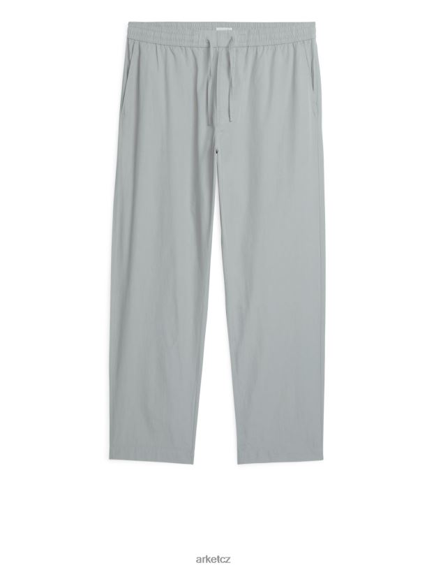 muži ARKET bavlněné pyžamové kalhoty oblečení Šedá J8R2D1251