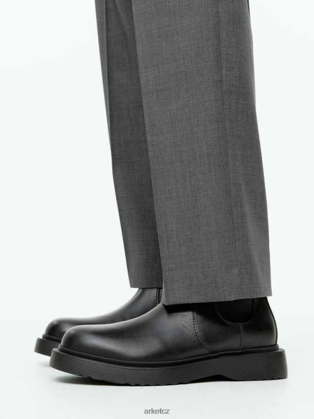 muži ARKET kožené boty obuv Černá J8R2D1278