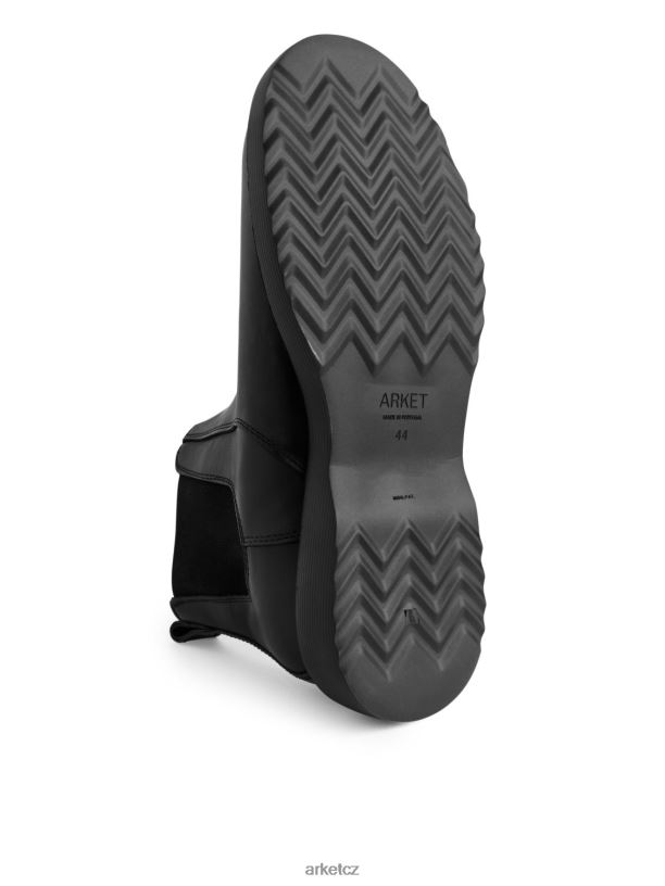 muži ARKET kožené boty obuv Černá J8R2D1278