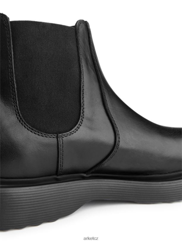 muži ARKET kožené boty obuv Černá J8R2D1278