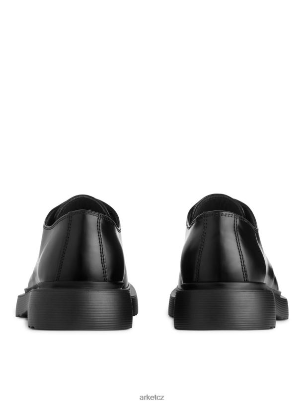 muži ARKET kožené derby boty obuv Černá J8R2D1276