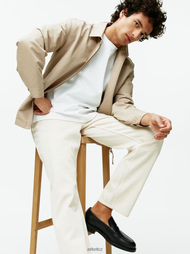 muži ARKET penny mokasíny obuv Černá J8R2D1280