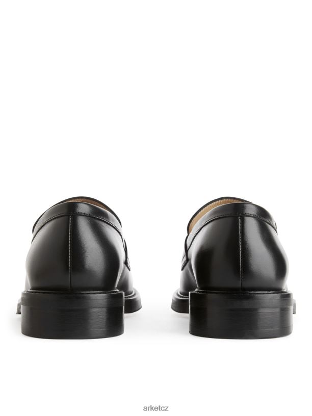 muži ARKET penny mokasíny obuv Černá J8R2D1280
