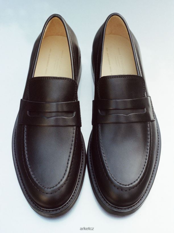 muži ARKET penny mokasíny obuv Černá J8R2D1280