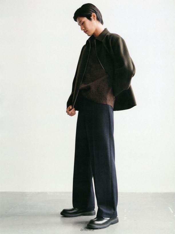 muži ARKET robustní kožené derby boty obuv Černá J8R2D1279