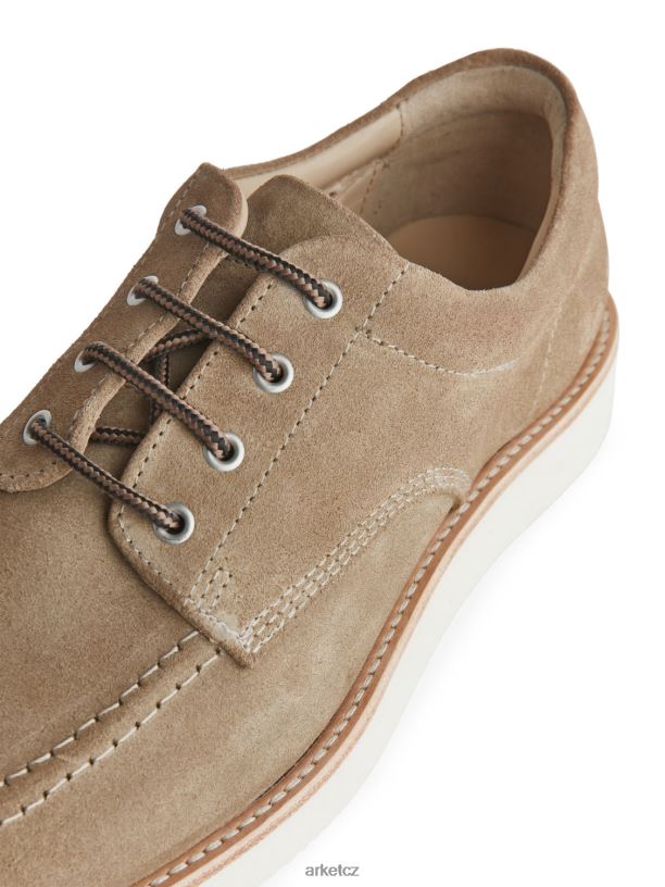 muži ARKET semišové-vibramové derby boty obuv béžový J8R2D1274
