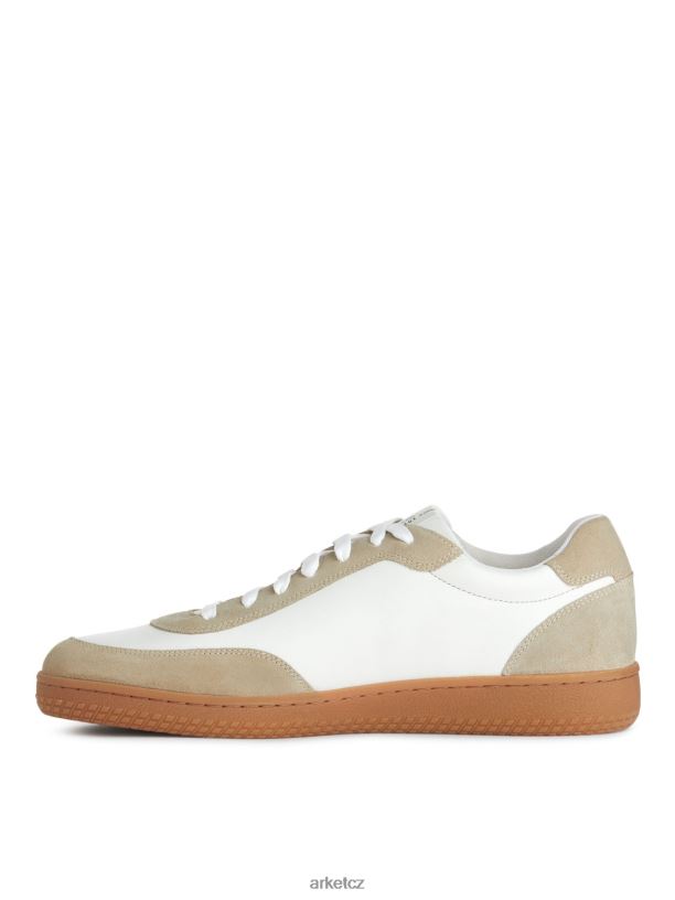 muži ARKET kožené tenisky obuv bílá/béžová J8R2D1254