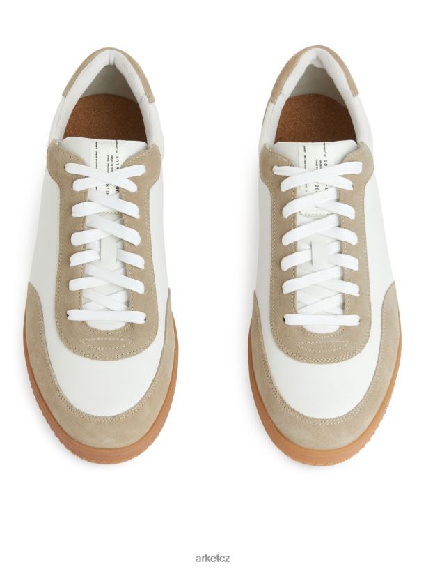 muži ARKET kožené tenisky obuv bílá/béžová J8R2D1254