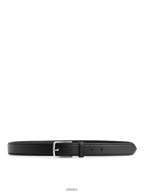 muži ARKET Kožený pásek Příslušenství Černá J8R2D1330