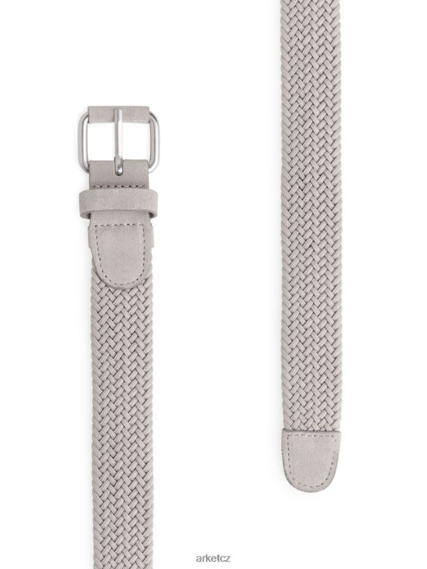 muži ARKET pletený kožený lemovaný pásek Příslušenství krtek J8R2D1333