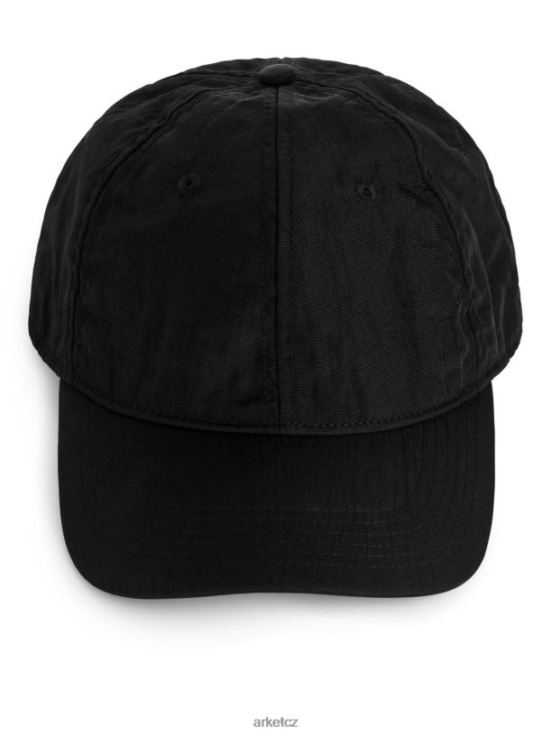 muži ARKET 6-ti panelová nylonová čepice Příslušenství Černá J8R2D1294