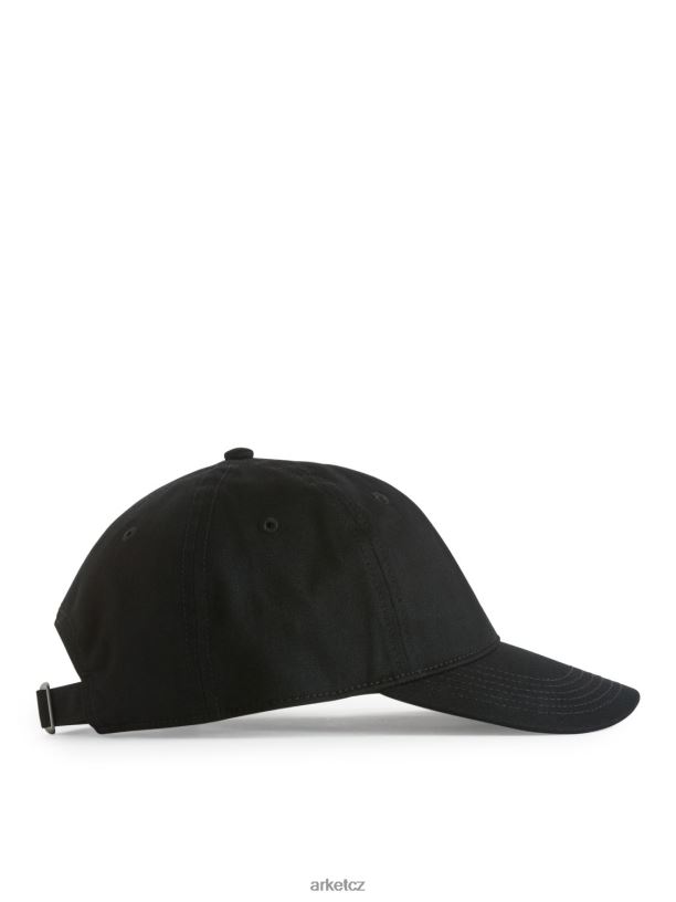 muži ARKET čepice z bavlněného kepru Příslušenství Černá J8R2D1300