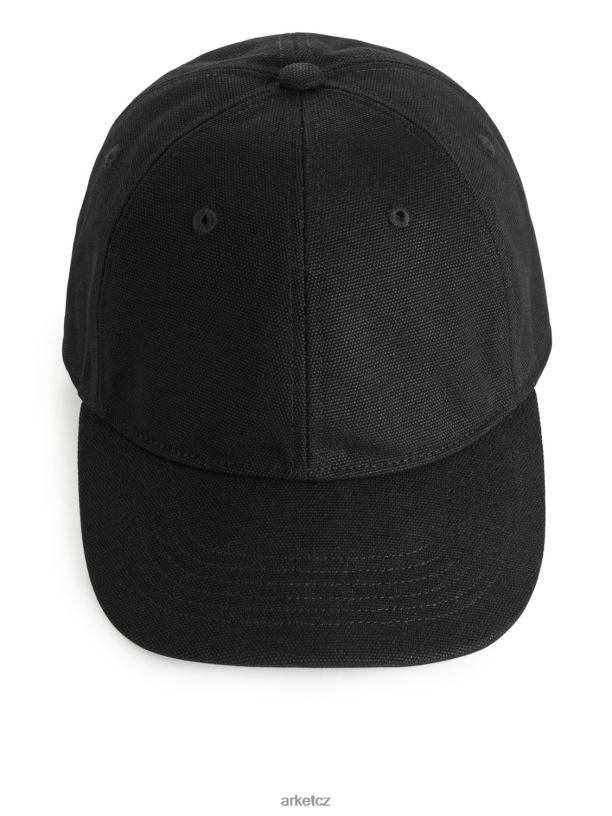muži ARKET čepice z bavlněného plátna Příslušenství Černá J8R2D1303