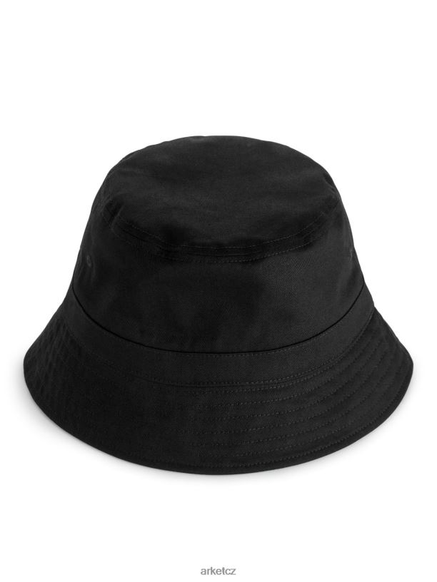 muži ARKET kyblíkový klobouk z bavlněného kepru Příslušenství Černá J8R2D1295