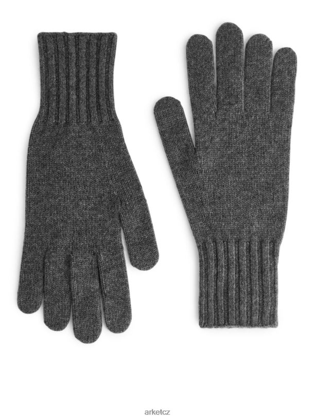 muži ARKET kašmírové rukavice Příslušenství Šedá J8R2D1317