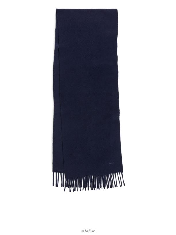 muži ARKET tkaný kašmírový šátek Příslušenství tmavě modrá J8R2D1312