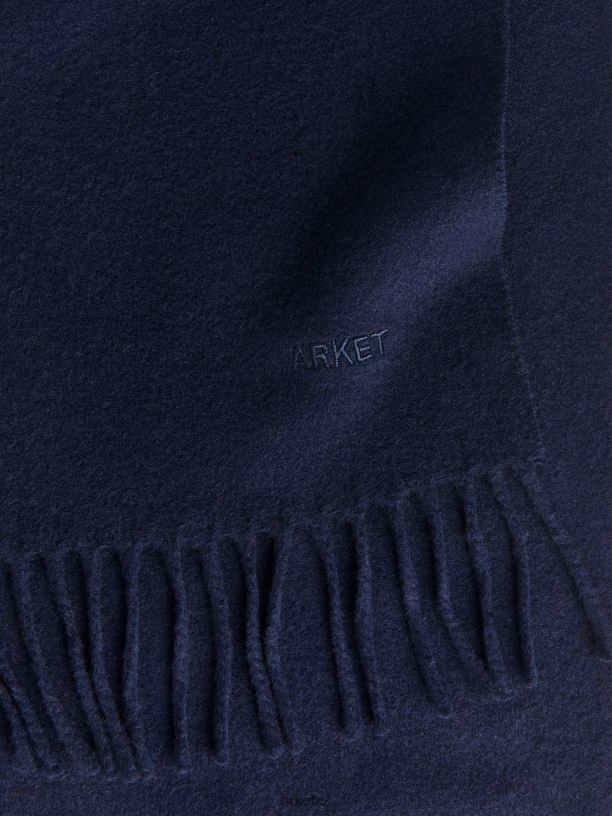 muži ARKET tkaný kašmírový šátek Příslušenství tmavě modrá J8R2D1312